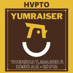 HVPTO YUMraiser at Starbird Chicken on Thursday, March 2, from 10:30 AM-10 PM 